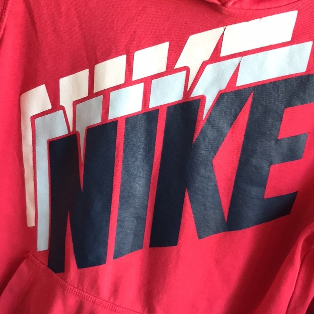 Nike coral/blue/white hoodie, size M - Picture 3 of 8